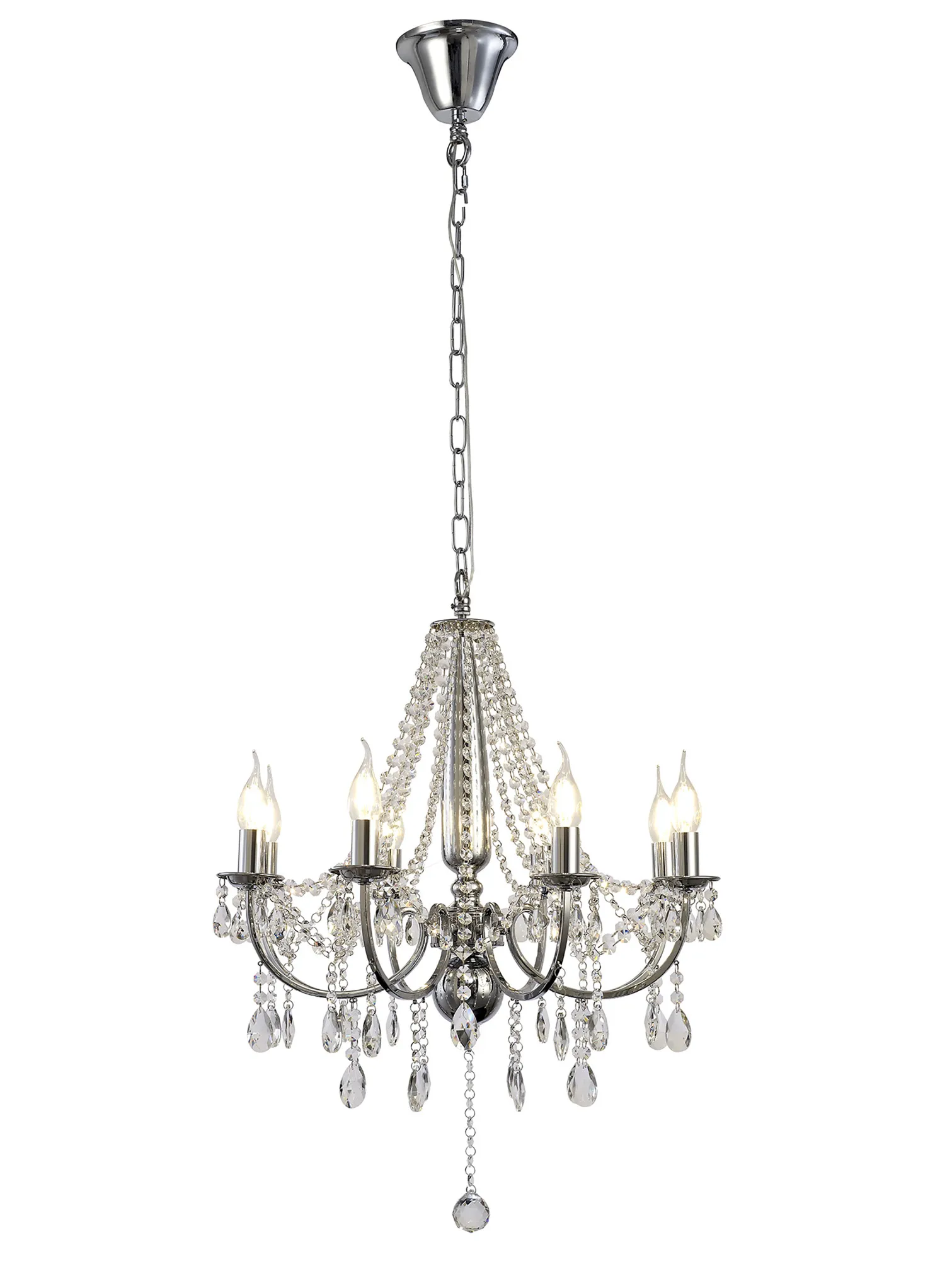 Olivia Crystal Ceiling Lights Diyas Multi Arm Crystal Fittings